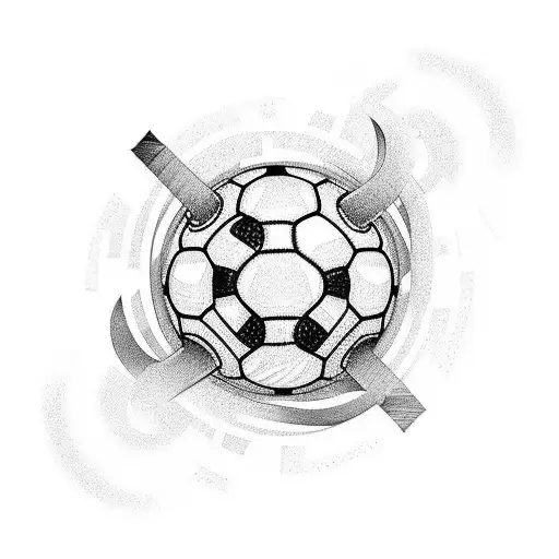 Combine soccer and trap music elements into a unique tattoo design tattoo design idea