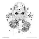 A sleeve design incorporating elements of gambling, smoking, drinking, Pepsi, and breast cancer awareness tattoo design idea