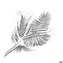 Palm Tree tattoo design idea