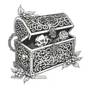 pandora box tattoo design idea
