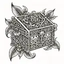 pandora box tattoo design idea