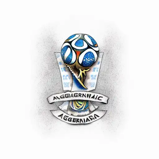 Argentina World Cup tattoo design idea