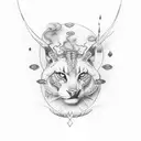 blue lighting, with black smoke tattoo design idea