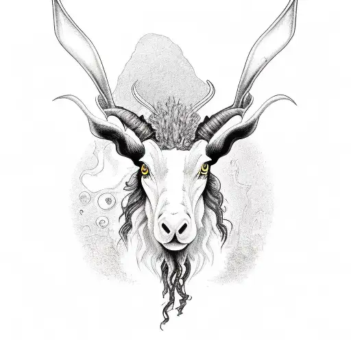 black Phillip from the movie "the witch" tattoo design idea