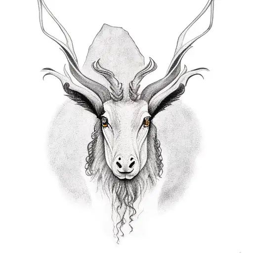 black Phillip from the movie "the witch" tattoo design idea