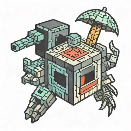 minecraft tattoo design idea