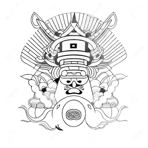 Japanese culture-themed tattoo featuring traditional symbols and motifs with a modern twist tattoo design idea