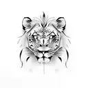 lion, leopard and tiger tattoo design idea