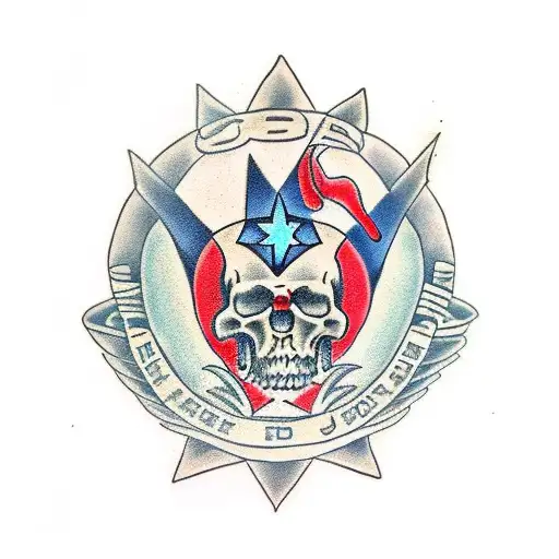 dead cop tattoo design idea