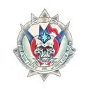 dead cop tattoo design idea