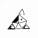 three dices tattoo design idea