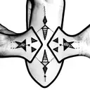 three dices tattoo design idea