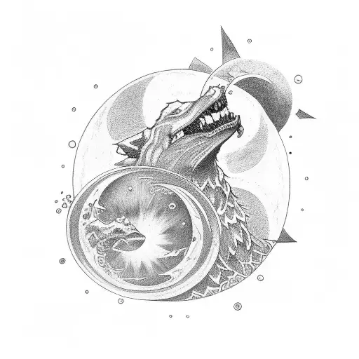Norse Eclipse tattoo design idea