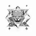 Diamond tattoo design idea