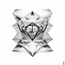 Diamond tattoo design idea