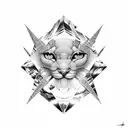 Diamond tattoo design idea