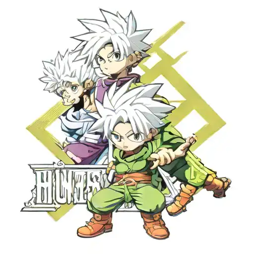hunter x hunter anime logo tattoo design idea