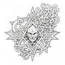 hunter x hunter netero logo tattoo design idea