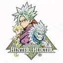 hunter x hunter anime logo tattoo design idea