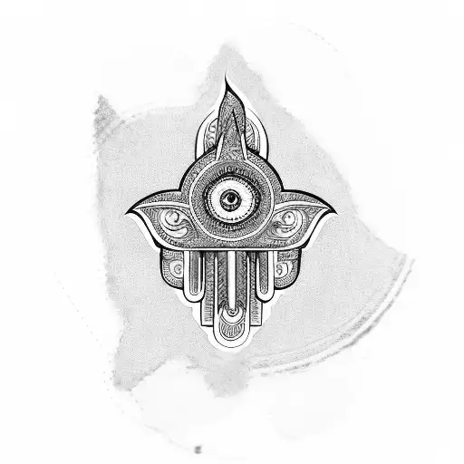 Hamsa Symbol tattoo design idea