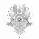 Hamsa Symbol tattoo design idea