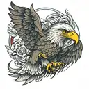 eagle with karma summer dreams tattoo design idea
