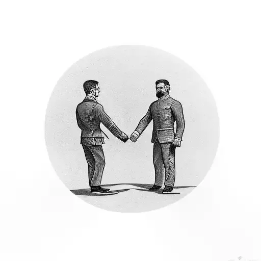 father son fist bump pocketwatch tattoo design idea