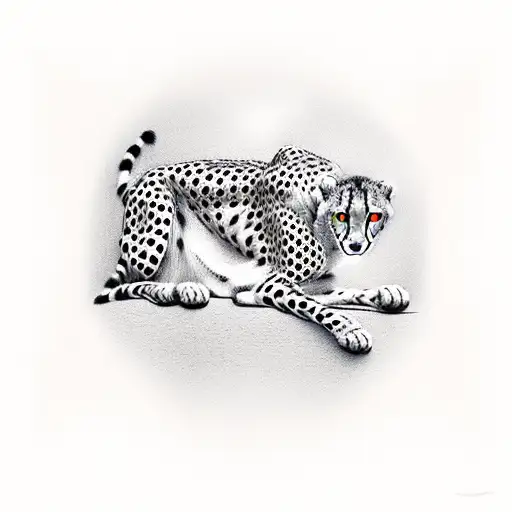 Small Cheetah Tattoo on Arm