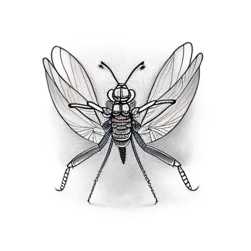 mantis tattoo design idea