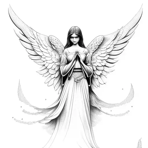 beautiful guardian angel tattoos