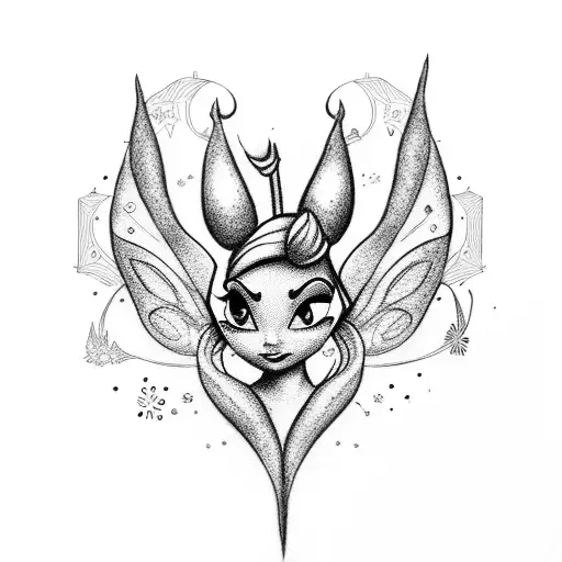 Tinkerbell tattoo design idea