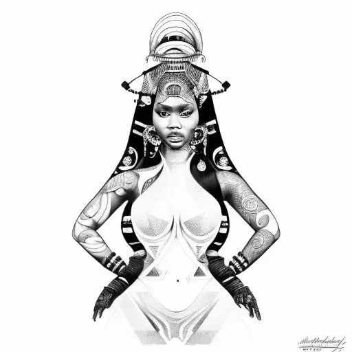 nicki minaj tattoo design idea