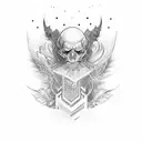 wizard tattoo design idea