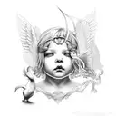 cherub tattoo design idea