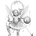 cherub tattoo design idea