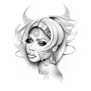 Nicki minaj tattoo design idea