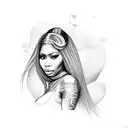 Nicki minaj tattoo design idea