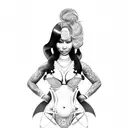 nicki minaj tattoo design idea