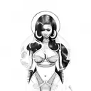 nicki minaj tattoo design idea