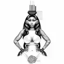 nicki minaj tattoo design idea