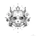 voodoo doll tattoo design idea