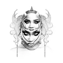 Nicki minaj tattoo design idea