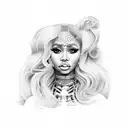 Nicki minaj tattoo design idea