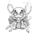 voodoo doll tattoo design idea