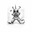 voodoo doll tattoo design idea