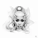 Nicki minaj tattoo design idea