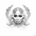 Nicki minaj tattoo design idea