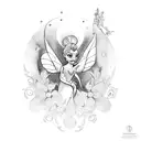 tinkerbell tattoo design idea
