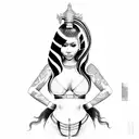 nicki minaj tattoo design idea