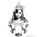 nicki minaj tattoo design idea